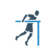gymnast icon vector illustration