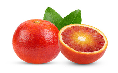 red blood orange on transparent png