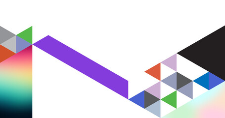 Ultra modern design collage style abstract background with copy space for your title and subtitle - PNG image with transparent background