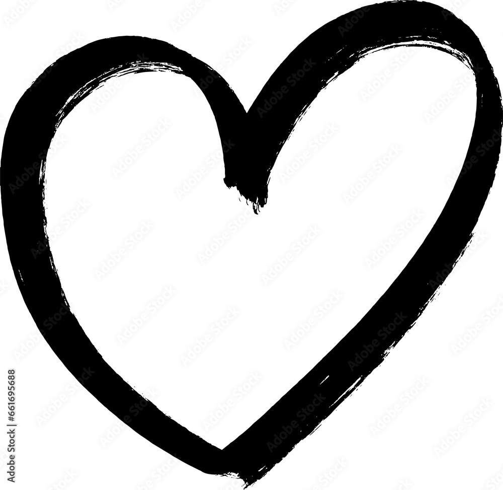 Canvas Prints doodle sketch style of hearts icon vector for concept design.