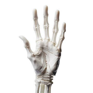 Realistic Style Skeleton Hand Halloween Skeleton Hand No Background Perfect for Print on Demand Merchandise