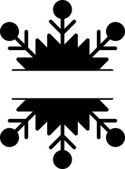 Christmas snowflake round frame,Snowflakes Borders.