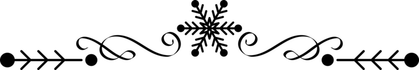 Christmas snowflake divider,Snowflakes Borders.