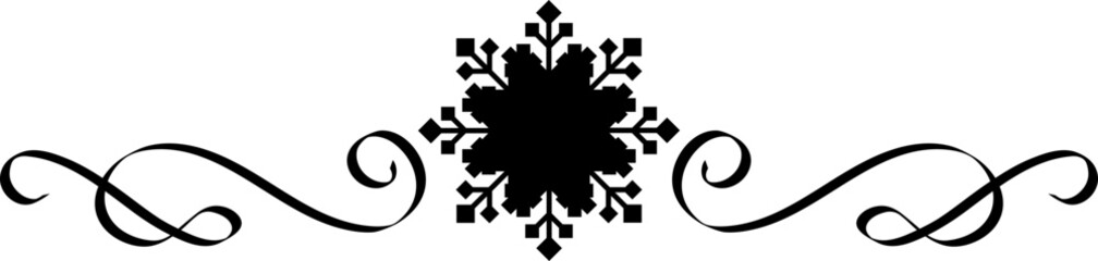 Christmas snowflake divider,Snowflakes Borders.