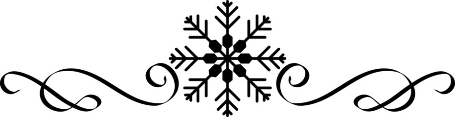 Christmas snowflake divider,Snowflakes Borders.