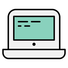 Computer laptop icon