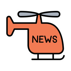 News helicopter icon