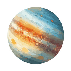 Jupiters Wasserfarben vektor