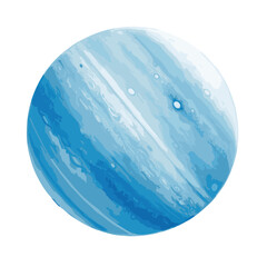Wasserfarben Neptun vektor - obrazy, fototapety, plakaty