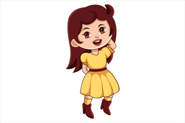 Cute Halloween Character Design Illustration