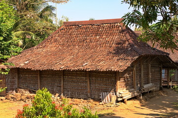 Fototapeta na wymiar Traditional wooden house on Java, Indonesia