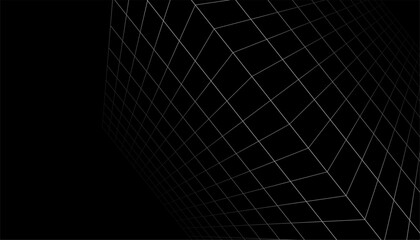 3d geometric cubic grid layout vector design vector