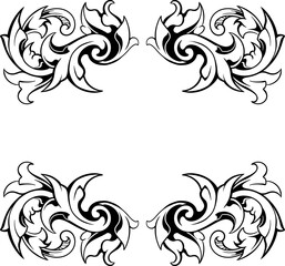 Frame ornament vintage classic element decoration