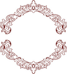 Frame ornament vintage classic element decoration