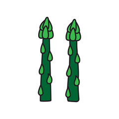 Asparagus icon. Vegetable, healthy food and organic theme. Isolated design. Vector illustration