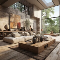 Simple modern living room