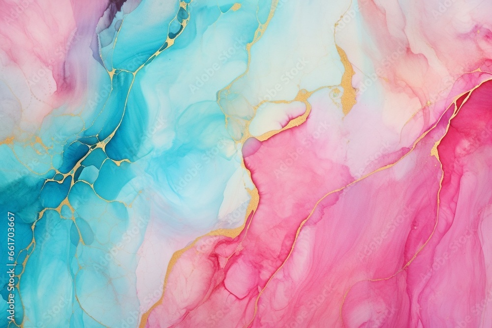 Poster generative ai : marble ink abstract art from exquisite original painting for abstract background.