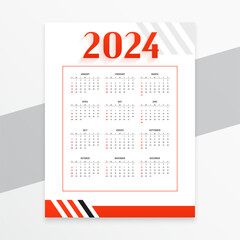 clean 2024 printable calendar layout schedule business event