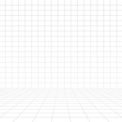 abstract perspective room structure wireframe vector design vector