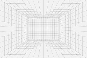 Fototapeta premium abstract 3d matrix grid layout vector design vector
