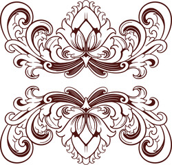 Frame ornament vintage classic element decoration