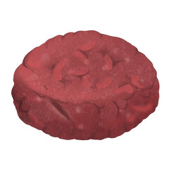 Ground beef Watercolor