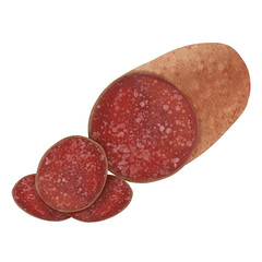 Salami Watercolor