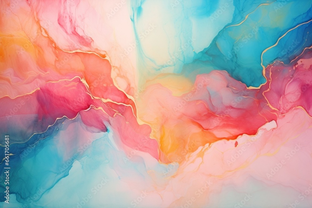 Poster Generative AI : Marble abstract art from exquisite original painting for abstract background.