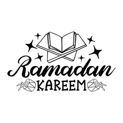 Ramadan Eid Lettering Quotes For Printable Poster, Tote Bag, Mugs, T-Shirt Design.
