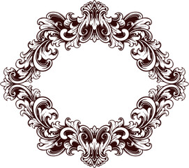 Frame ornament vintage classic element decoration