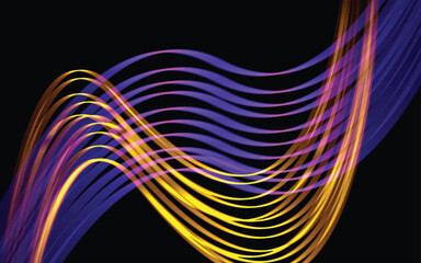 Abstract Minimalist design with neon color - VECTOR - EPS - 10