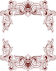 Frame ornament vintage classic element decoration