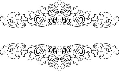 Frame ornament vintage classic element decoration