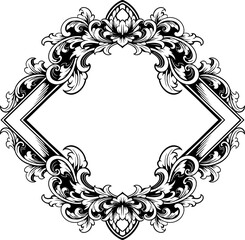 Frame ornament vintage classic element decoration