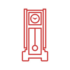 Digital png illustration of retro clock on transparent background