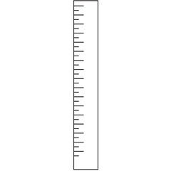 Digital png illustration of black and white ruler on transparent background