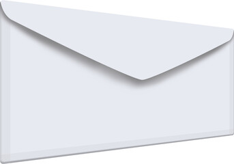 Digital png illustration of white envelope on transparent background