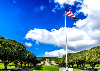 Entrance Punchbowl National Cemetary Pacific Honolulu Oahu Hawaii