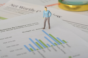 The businessman spent hours meticulously looking at the sales graph, seeking patterns and insights...