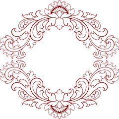 Frame ornament vintage classic element decoration