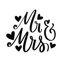 Bridal Wedding Lettering Quotes For Printable Poster, Tote Bag, Mugs, T-Shirt Design.