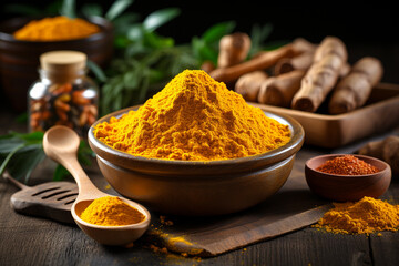 Turmeric root and turmeric powder for alternative medicine ,spa and food. 