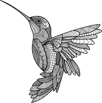 Mandala Zentangle animal hand drawn illustration