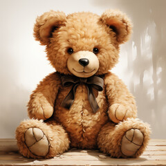 Cute fluffy teddy bear