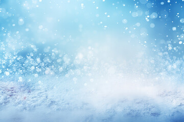 Fototapeta premium Christmas snowflake blue background material