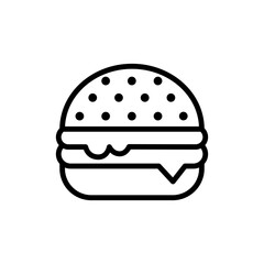 Hamburger icon isolated on white background.