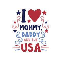 4th of July bundle svg design and lips vector american icon