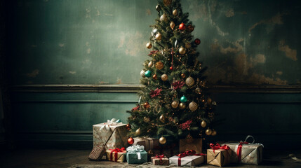 Festive Delights: Gifts Under the Sparkling Tree, Generative AI