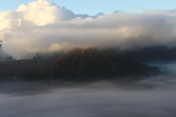 fog over the mountains