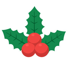 christmas holly with berries